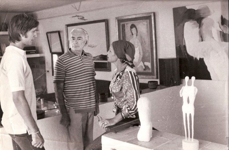 Mark Forgy (left) and Elmyr de Hory (right). Picture courtesy of Mark Forgy